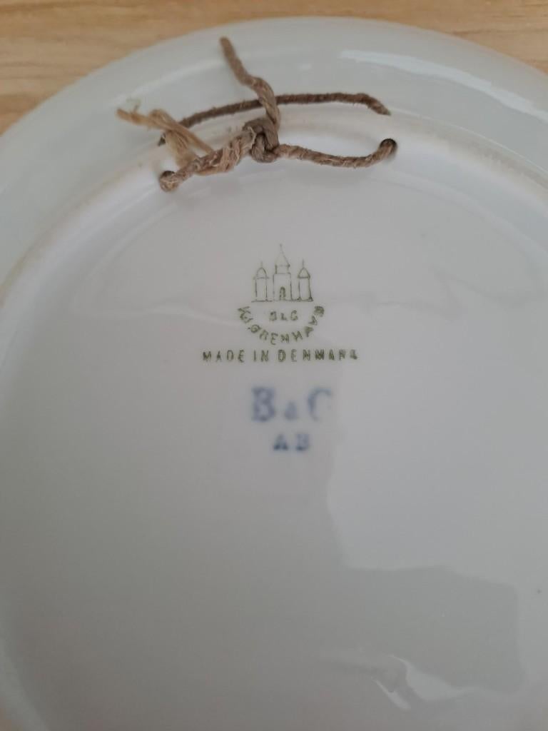 Bing & Grøndahl B&G kerst jaarbord 1910, Ophalen of Verzenden