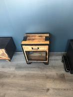 Nachtkastje industrieel, Huis en Inrichting, Slaapkamer | Nachtkastjes, Ophalen, Zo goed als nieuw, Metaal of Aluminium, Minder dan 45 cm