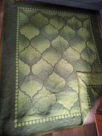 Grote groene wollen deken, Huis en Inrichting, Ophalen of Verzenden, Gebruikt