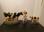 Vintage IJzeren Koeien Beeldjes Set, Antiek en Kunst, Kunst | Beelden en Houtsnijwerken, Ophalen of Verzenden