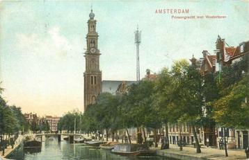(304-229-031) Amsterdam Prinsengracht met Westertoren beschikbaar voor biedingen