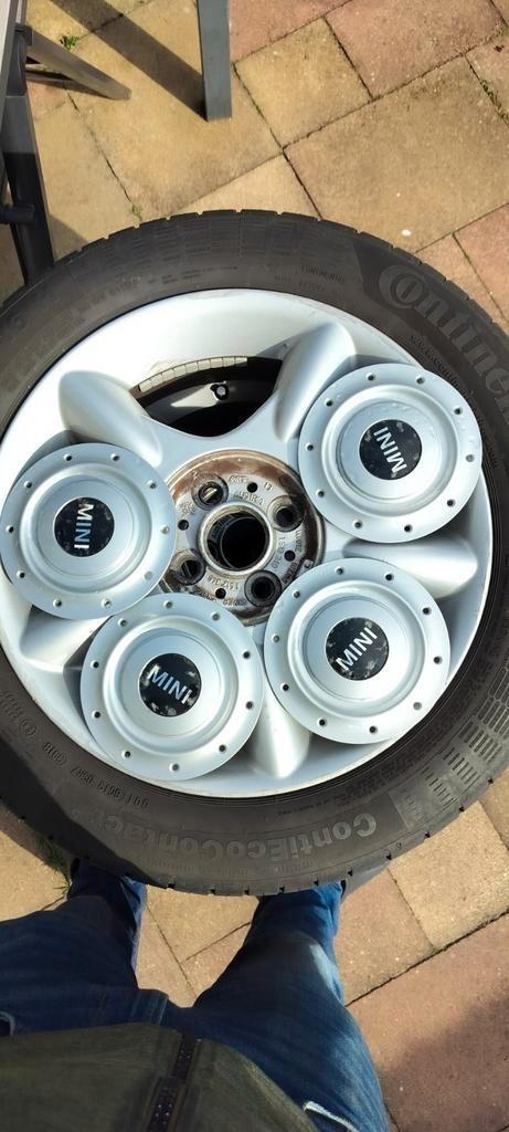Velgen Mini Cooper 4x100, Auto diversen, Wieldoppen, Zo goed als nieuw, Ophalen