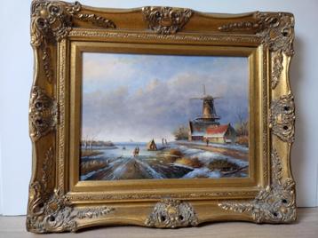 Schilderij winterlandschap  beschikbaar voor biedingen