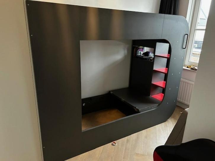 Gaming Hoogslaper – Bijna Nieuw!, Huis en Inrichting, Slaapkamer | Stapelbedden en Hoogslapers, Zo goed als nieuw, Hoogslaper