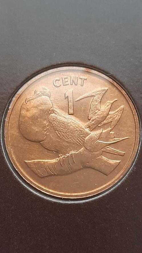 1 Cent 1979 Kiribati + postzegel- Limited edition Franklin m, Postzegels en Munten, Munten | Oceanië, Losse munt, Ophalen of Verzenden