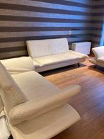 Leren Koinor aan - 3-2-1 Zit, Huis en Inrichting, Banken | Bankstellen, Gebruikt, Leer, Ophalen of Verzenden, Rechte bank