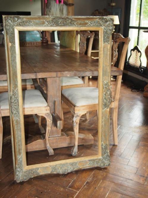 Oude houten lijst, Huis en Inrichting, Woonaccessoires | Lijsten, Gebruikt, 75 cm of meer, 75 tot 100 cm, Hout, Ophalen