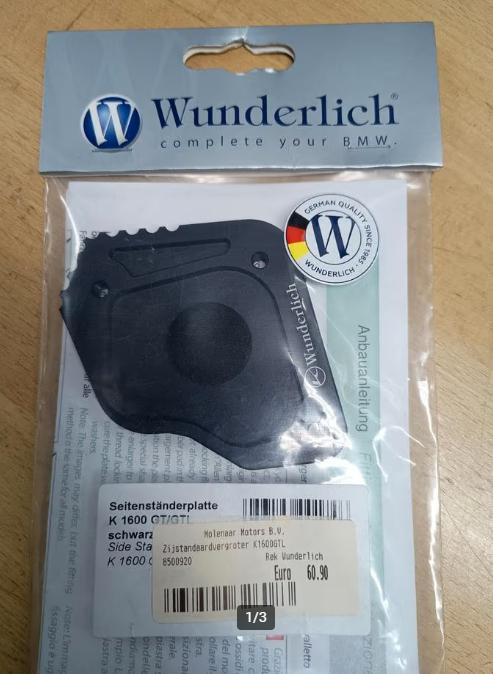 Wunderlich Zijstandaardvergroter K1600GT of K1600GTL Nieuw, Motoren, Accessoires | Overige