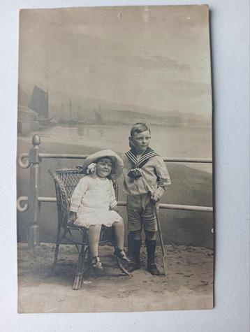 Vintage Foto Kinderen aan Zee - Jaren 20 beschikbaar voor biedingen