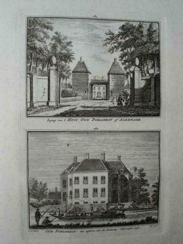 281-282 / Oestgeest Huis Huis Oud Poelgeest Kopergravure beschikbaar voor biedingen