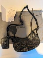 Balenciaga Le Cagole bag in crocodile print leather, Ophalen of Verzenden, Zwart, Handtas