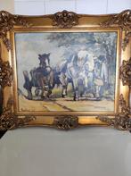 Koekkoek Schilderij met Paarden., Ophalen of Verzenden