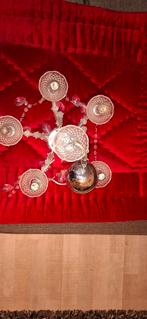 2 stuks Mooie Hanglamp met Glazen Details, Huis en Inrichting, Lampen | Kroonluchters, Ophalen of Verzenden, Gebruikt, Glas, Klassiek