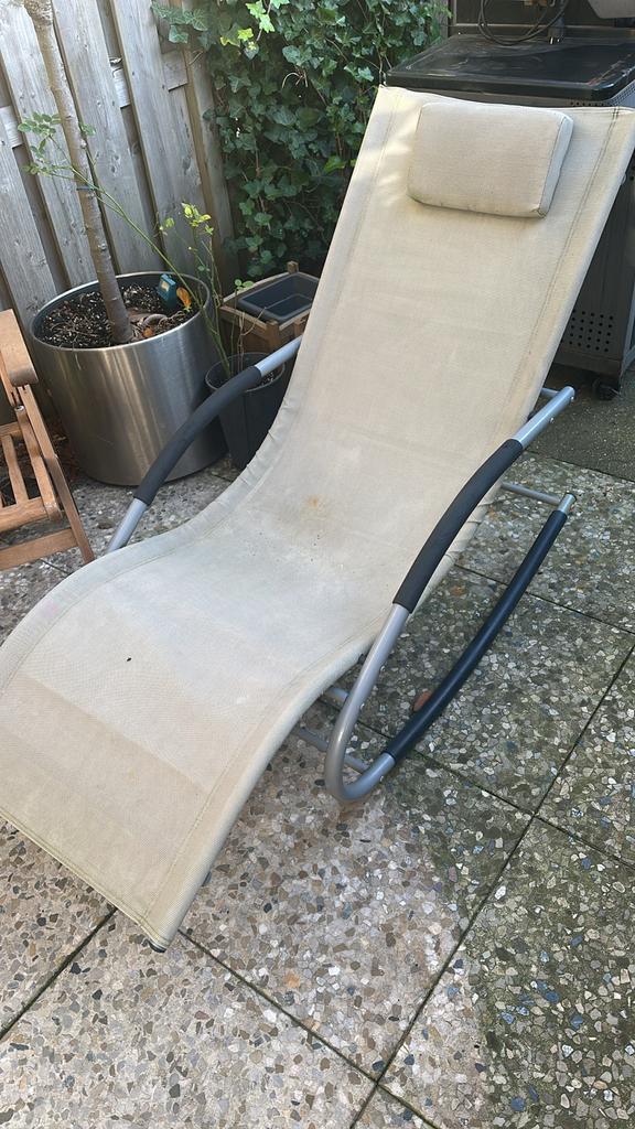 Comfortabele Tuin Schommelstoel, Tuin en Terras, Ligbedden, Gebruikt, Textileen, Ophalen