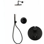 Bongio Squadra  regendoucheset met thermostaat, mat zwart, Doe-het-zelf en Verbouw, Sanitair, Niet ingevuld, Niet ingevuld, Nieuw