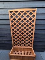 Houten Bloembak met Klimrek, Tuin en Terras, Bloembakken en Plantenbakken, Ophalen, Minder dan 60 cm, Zo goed als nieuw, Binnen