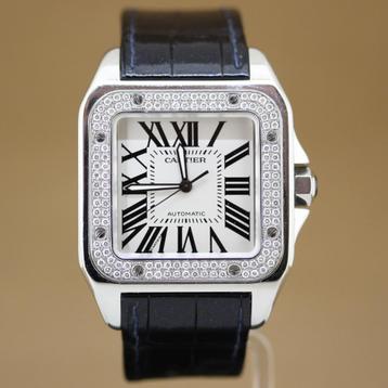 Cartier Santos 100 Xl 2656 Diamonds beschikbaar voor biedingen