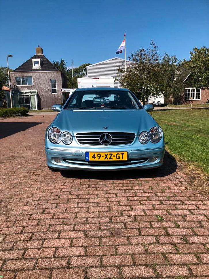 Mercedes-Benz CLK 2.6 Clk240 Coupe AUT 2002 Blauw, Auto's, Mercedes-Benz, Particulier, CLK, Benzine, F, Coupé, Automaat, Geïmporteerd