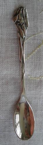 Gero : Oud verzilverd lepeltje Sneeuwklokje, Ophalen of Verzenden