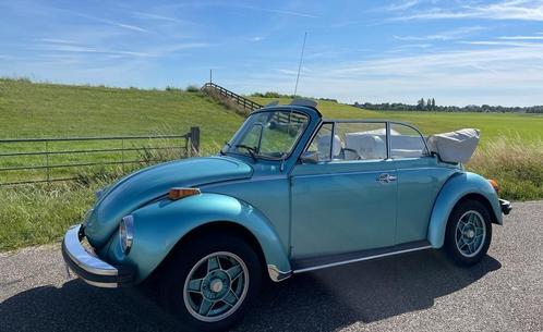 Volkswagen Cabrio 1303 1.6 1973 Groen, Auto's, Volkswagen, Particulier, Beetle (Kever), Lederen bekleding, Metallic lak, Radio