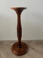 Vintage massief houten plantenstandaard / zuil / piedestal., Antiek en Kunst, Ophalen of Verzenden