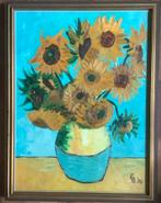 Van Gogh, zonnebloemen, bloem, schilderij, naar, ingelijst, Ophalen of Verzenden