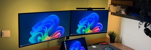 2x 27 inch monitor inclusief arm (4K|USB-C) + dockingstation, Computers en Software, Monitoren, Zo goed als nieuw, 60 Hz of minder