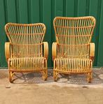 Prachtige, vintage rotan set, 2 stoelen Rohé Noordwolde, Ophalen, Twee, Overige kleuren, Riet of Rotan