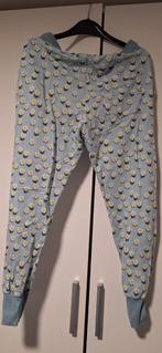 Snurk blauwe broek met bloemenprint, Blauw, Snurk, Lang, Gedragen