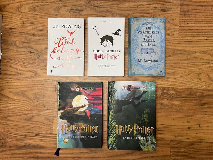 Vijf hardcover Boeken van J.K. Rowling - o.a. Harry Potter, Boeken, Fantasy, Gelezen, Ophalen of Verzenden