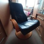 Relax stoel, Ophalen, Minder dan 75 cm, Leer, Zo goed als nieuw