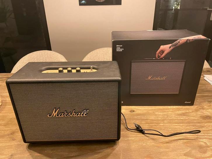 Marshall Woburn III bluetooth speaker, Audio, Tv en Foto, Luidsprekers, Zo goed als nieuw, Front, Rear of Stereo speakers, 60 tot 120 watt
