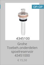 Grohe Toebeh.onderdelen spoelreservoir 43451000, Ophalen of Verzenden, Nieuw, Toilet