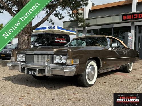 Cadillac Eldorado 8.2 convertible BTW auto, Auto's, Oldtimers, Bedrijf, Te koop, Airconditioning, Elektrische ramen, Lederen bekleding