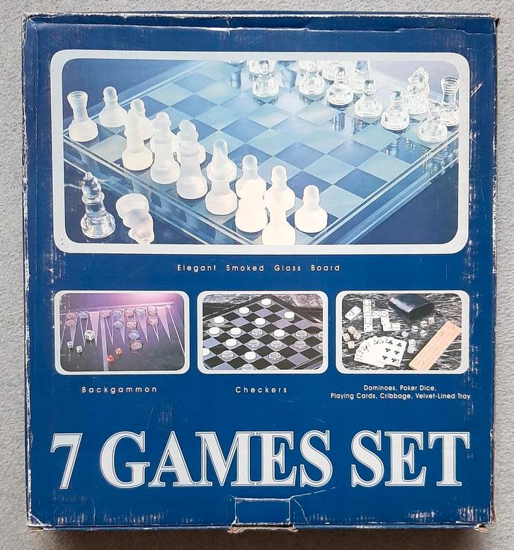 SCHAAKSPEL van glas, Hobby en Vrije tijd, Gezelschapsspellen | Bordspellen, Zo goed als nieuw, Ophalen of Verzenden