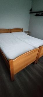 Massief 2 persoons deelbaar bed, Ophalen, 90 cm, Eenpersoons, 200 cm