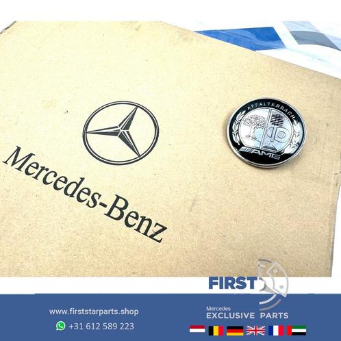 Mercedes AMG AFFALTERBACH EMBLEEM VOORBUMPER LOGO BADGE A45, Auto-onderdelen, Carrosserie en Plaatwerk, Mercedes-Benz, Gebruikt