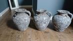 Bloempotten grijs, Tuin en Terras, Bloempotten, Gebruikt, Rond, Binnen, Minder dan 40 cm
