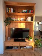 Grenen TV-meubel/boekenkast, Huis en Inrichting, Kasten | Televisiemeubels, Ophalen, 100 tot 150 cm, 200 cm of meer, Zo goed als nieuw