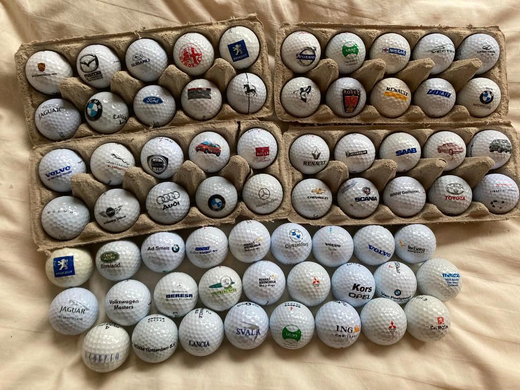 Golfballen met automerk logo., Verzamelen, Ophalen of Verzenden