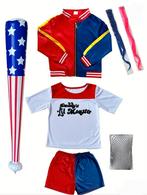 Harley quinn kostuum 128 / 134, Kinderen en Baby's, Carnavalskleding en Verkleedspullen, Ophalen of Verzenden, 122 t/m 128, Jongen of Meisje