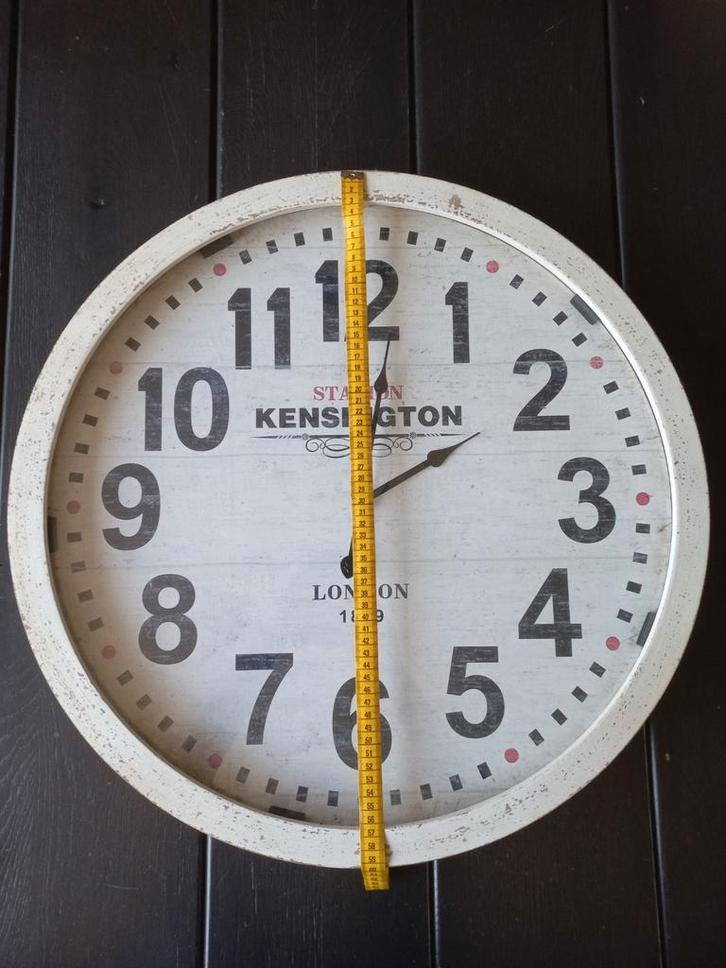 Vintage Kensington Wandklok, Huis en Inrichting, Woonaccessoires | Klokken, Gebruikt, Wandklok, Analoog, Ophalen of Verzenden