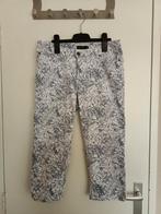 Driekwart broek met print maat 38, Kleding | Dames, Broeken en Pantalons, Gedragen, Maat 38/40 (M), Ophalen of Verzenden, Wit