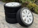 Mooie wielset Mini wit 17" 4x100 met winterbanden, Auto-onderdelen, Banden en Velgen, Ophalen, Gebruikt, Banden en Velgen, 17 inch