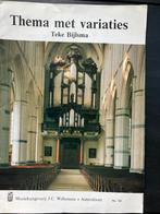 Bladmuziek thema variaties orgel Bijlsma 743, Ophalen of Verzenden, Zo goed als nieuw, Religie en Gospel, Orgel