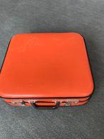 Oranje vintage retro koffer jaren ‘70, Ophalen, Huis en Inrichting