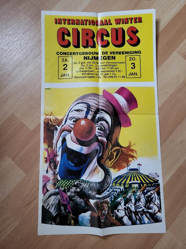 Circus/ Nijmegen/ Internationaal Wintercircus 1991/affiche., Ophalen of Verzenden, Zo goed als nieuw