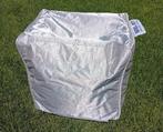 Zitzak poef indoor/outdoor, 40x40x30 cm, zilver, Huis en Inrichting, Banken | Voetenbanken en Poefen, Minder dan 50 cm, Minder dan 50 cm