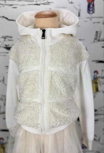 Moncler teddy zip up jacket vest meisje maat 8 NIEUW beschikbaar voor biedingen