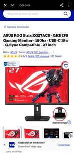 ASUS ROG Strix XG27ACS Gaming monitor, IPS, Zo goed als nieuw, Minder dan 1 ms, Ophalen of Verzenden